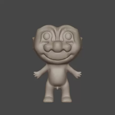 Troll Doll keyring by Valentina