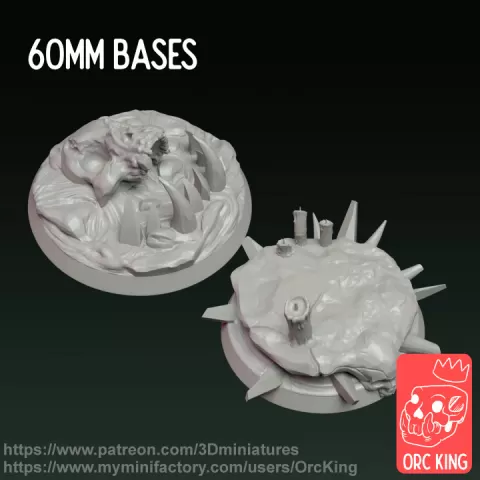 60 mm infernal base by Orc King Studio