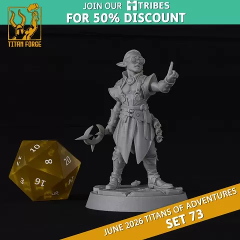 Male Elf Noble - DnD Hero Characters - Titans of Adventures Set 73 by Titan Forge Miniatures