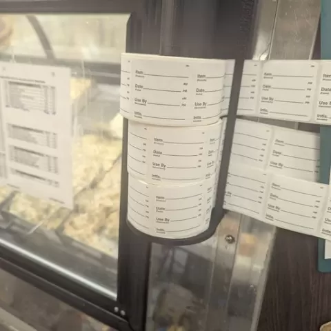 Kitchen/Deli/Grocery Sticker Holder