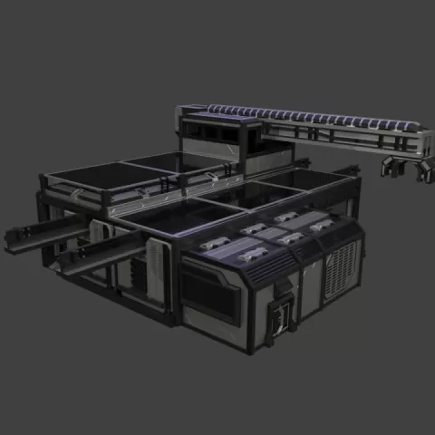 Sci-Fi Train Station by One Man Voice