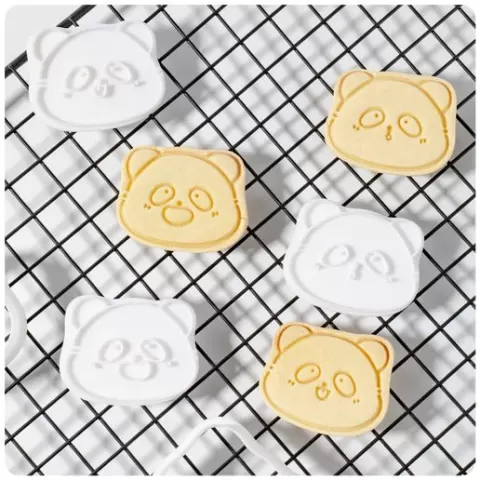 Cartoon Panda Cookie Cutters (3-Piece Set)