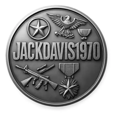 JACKDAVIS1970 CUSTOM COIN TOKEN WALL ART