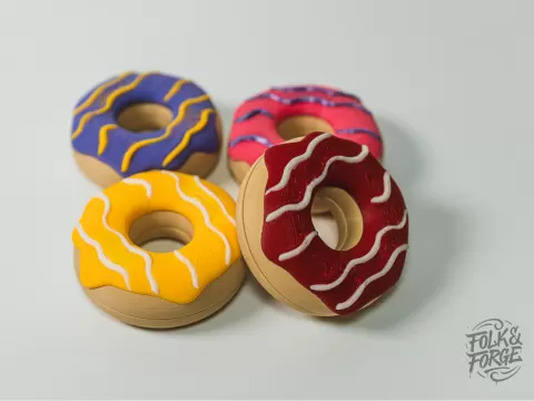 Iced Fidget Donut, Magnetic Pull Apart Toy
