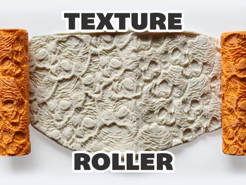 Texture Roller V365 | Stylized Skulls