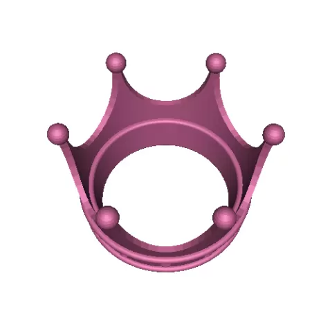 Flat bottom crown
