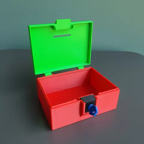 Coinbox with key lock
