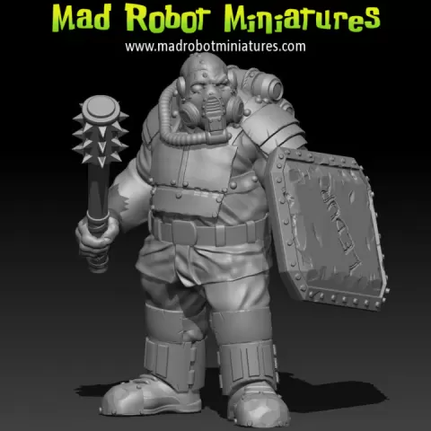 Dirty Dogs of Sarlok-7 : Combat Ogres by Mad Robot Miniatures