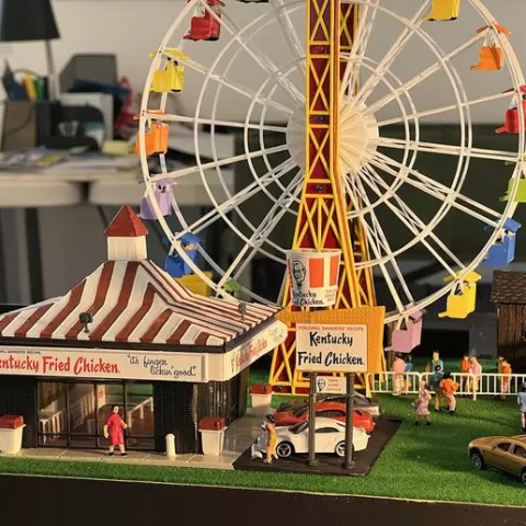 FERRIS WHEEL HO SCALE