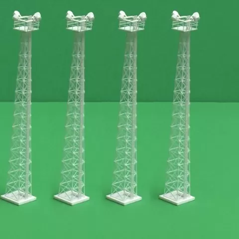 RAIL YARD LIGHT TOWER 1:87 HO SCALE