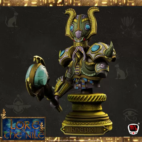 Khepri, God of rebirth and the sunrise Bust (Pre-supported) by Mojibake Collectibles