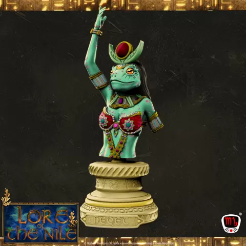 Heqet, Goddess of childbirth and fertility Bust (Pre-supported) by Mojibake Collectibles