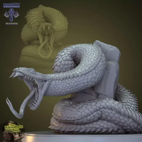 Deathfang Constrictor Snake (FREE if you join our tribe for just $10!) by Mammoth Factory