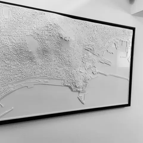 3D Naples | Digital Files | 3D STL File | Naples 3D Map | 3D City Art | 3D Printed Landmark | Model of Naples Skyline | 3D Art by 3DCityframes
