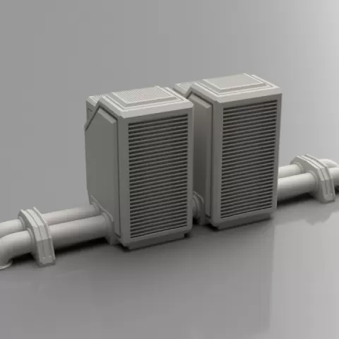 Modular Pipes System - Large Purifier Unit by Fr3D @ The3DPrinting