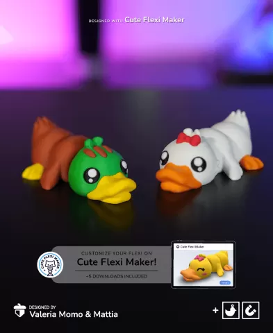 Cute Flexi Duck + Cute Flexi Maker Access