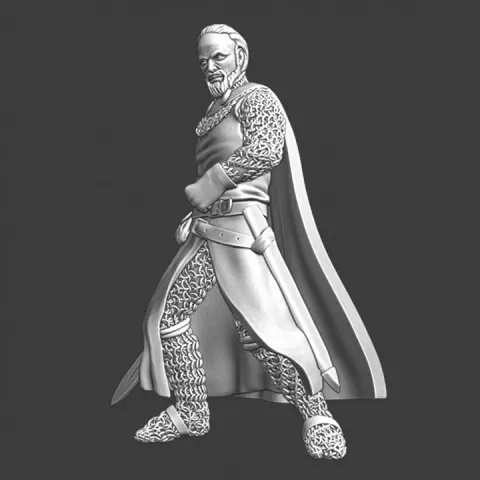 Grand master Volquin of the Livonian Knights by Northern Crusades Miniatures