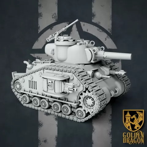 United States - M40 Sherman Battle Tank by Golden Dragon Games