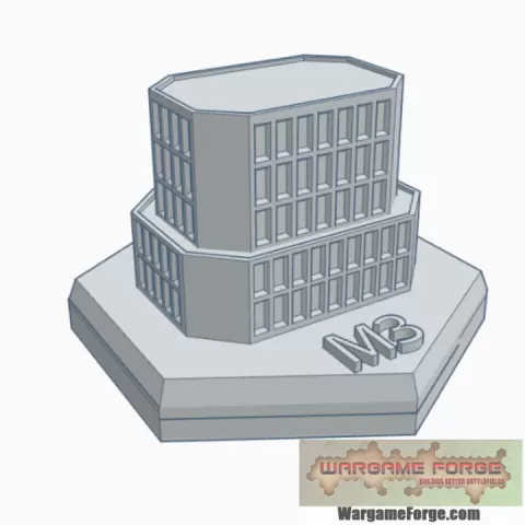 Sci-Fi Building 5 Hex Map Scale HMSSF005 by Wargame Forge