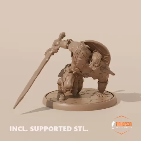 sitting orc - figures3d