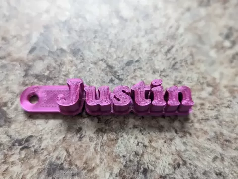 Justin Keychain - Trash Can Guy