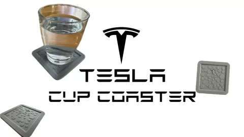 TESLA CUP COASTER SQUARE - Tilted DEV