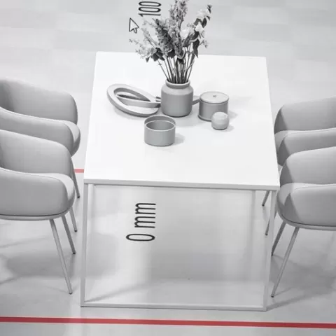 Set Decoración Escritorio Moderno - Muebles y Accesorios Detallados para Maquetas
