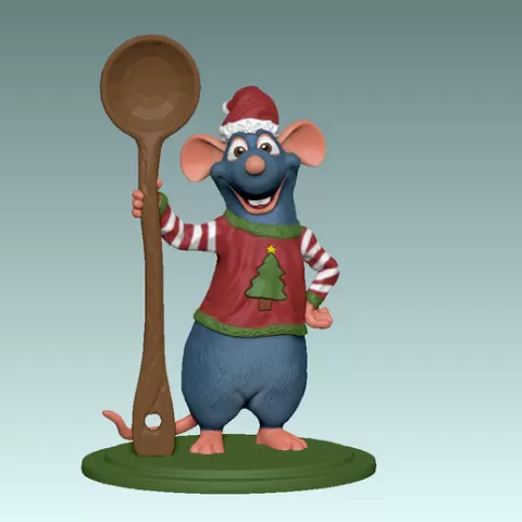 Remy the rat from ratatouille movie for the christmas