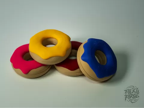 Glazed Fidget Donut, Magnetic Pop Apart Toy