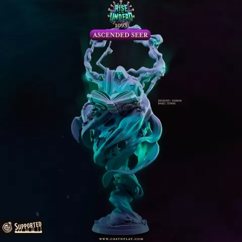 Ascended Seer (Pre-Supported) | Rise of the Undead | Cast n Play by Cast n Play