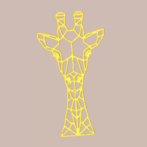 Giraffe geometric by raimonvibe