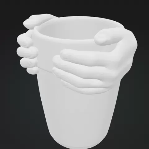 vase vase minimalist hands