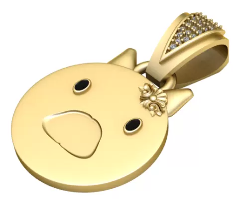 CAT FACES PENDANT 3d printable model