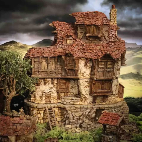 The Tavern of Hagglethorn Hollow (Intact + Ruined Versions) by Hagglethorn Hollow Hobbies