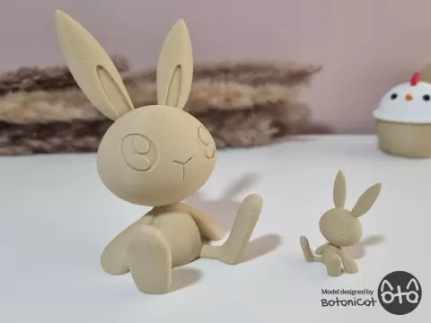 Sitting Bunny - BotaniCat
