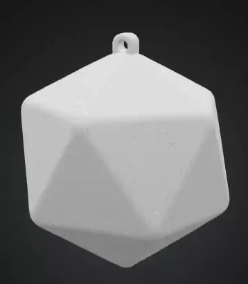 D20 Dice without numbers accessory - Darko Ristic