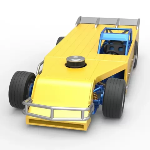 Asphalt Modified stock car Version 5 Scale 1:25 - 3DTechDesign
