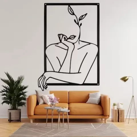 leaf lady wall art - Danu Pubudu