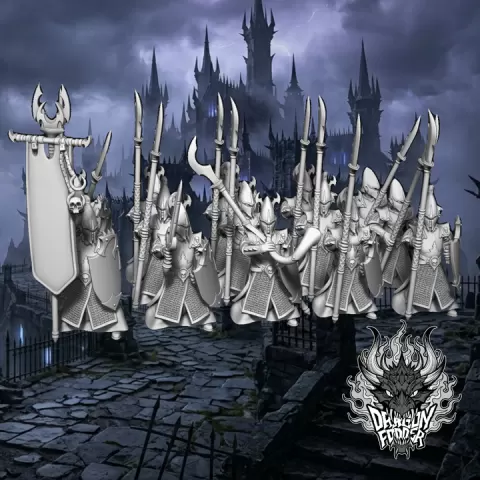 Dûrdin - Dark Elf Pikemen by John Paul Masters