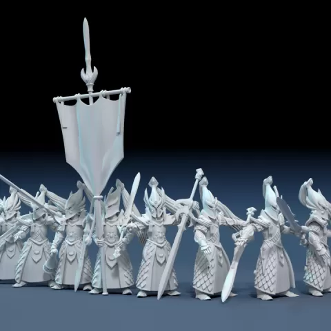 Elf Greatswords by Bartek Brózda