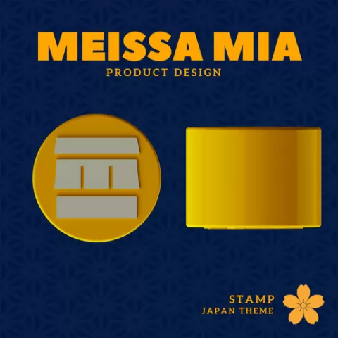 Japanese Food Stall Stamp – Japanese Festival Event - 3D Print File for Decorative Cookie & Clay Impressions