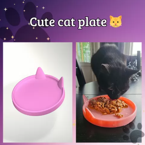 💘 Cat plate 💘