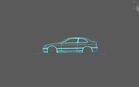BMW - E36 Compact Wall Art