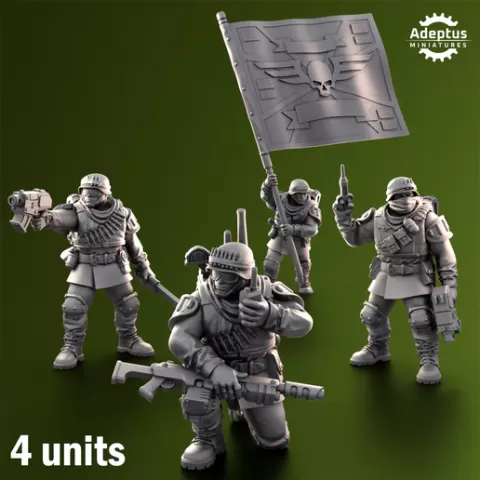 Command squad. Shellcord Troopers. Imperial Guard