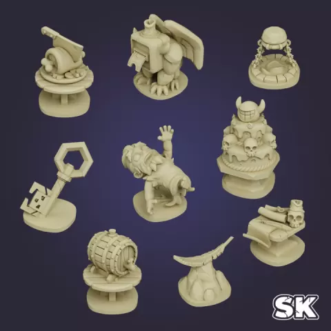 Infernal Tokens by StoneKing