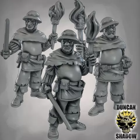 Guards with Torches (Pre Supported) by Duncan Shadow
