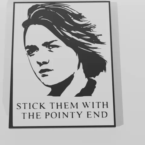 Arya Stark - Decor Wall Art Multicolor