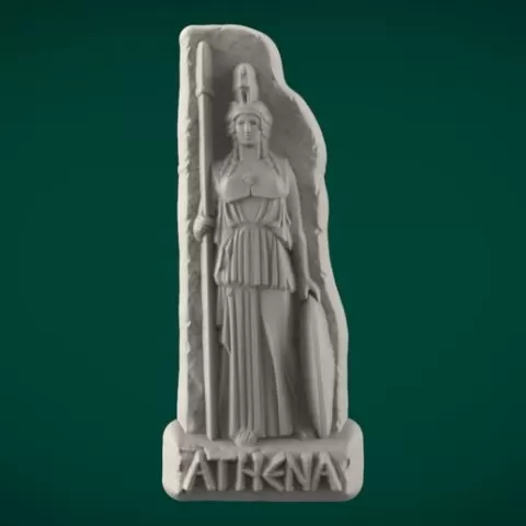 Athena bas relief
