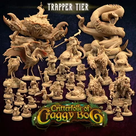 Critterfolk of Craggy Bog | Trapper Tier | PRESUPPORTED by The Dragon Trappers Lodge