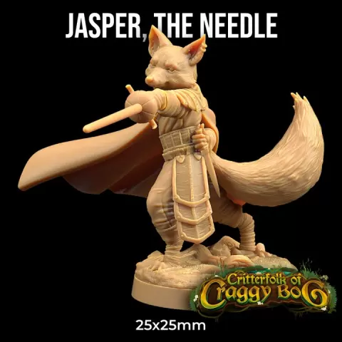 Jasper, The Needle | PRESUPPORTED | Critterfolk of Craggy Bog by The Dragon Trappers Lodge